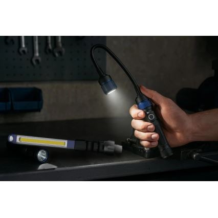 Viking - Lampe de poche LED rechargeable à intensité réglable 3 en 1 LED/5V IPX4 380 lm 2200 mAh