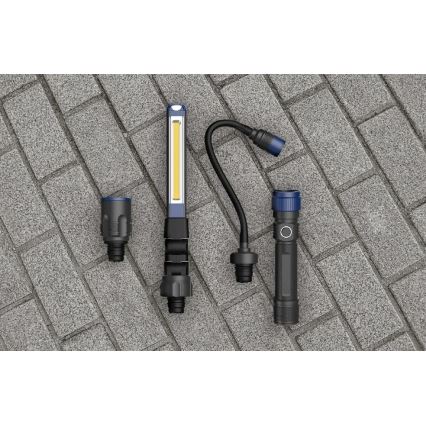 Viking - Lampe de poche LED rechargeable à intensité réglable 3 en 1 LED/5V IPX4 380 lm 2200 mAh