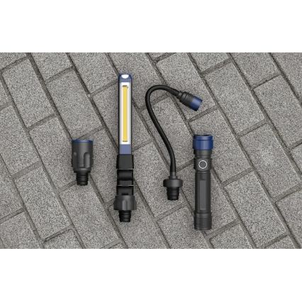 Viking - Lampe de poche rechargeable 3 en 1 LED/5V IPX4 380 lm 2200 mAh