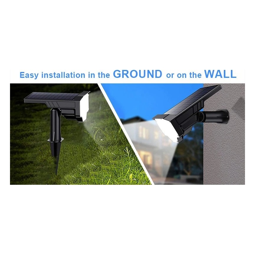 Viking - Lampe solaire LED/1W/3,7V IP65 6000K 2200 mAh