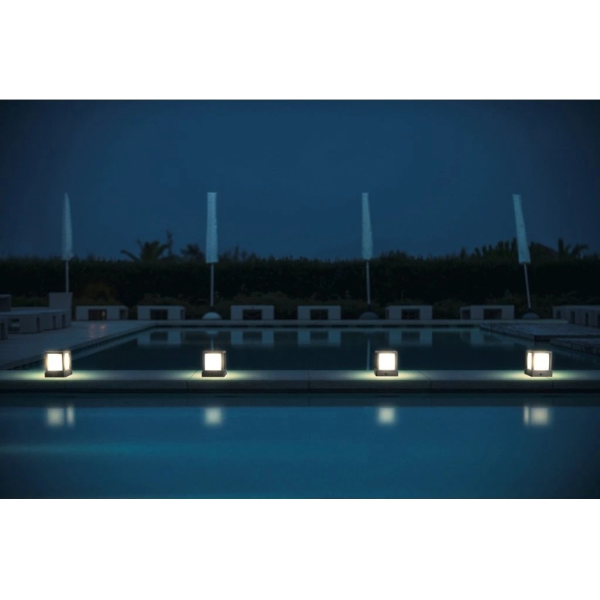 Viking - Lampe solaire LED avec capteur LED/1,4W/3,7V IP54 4000K 2000 mAh