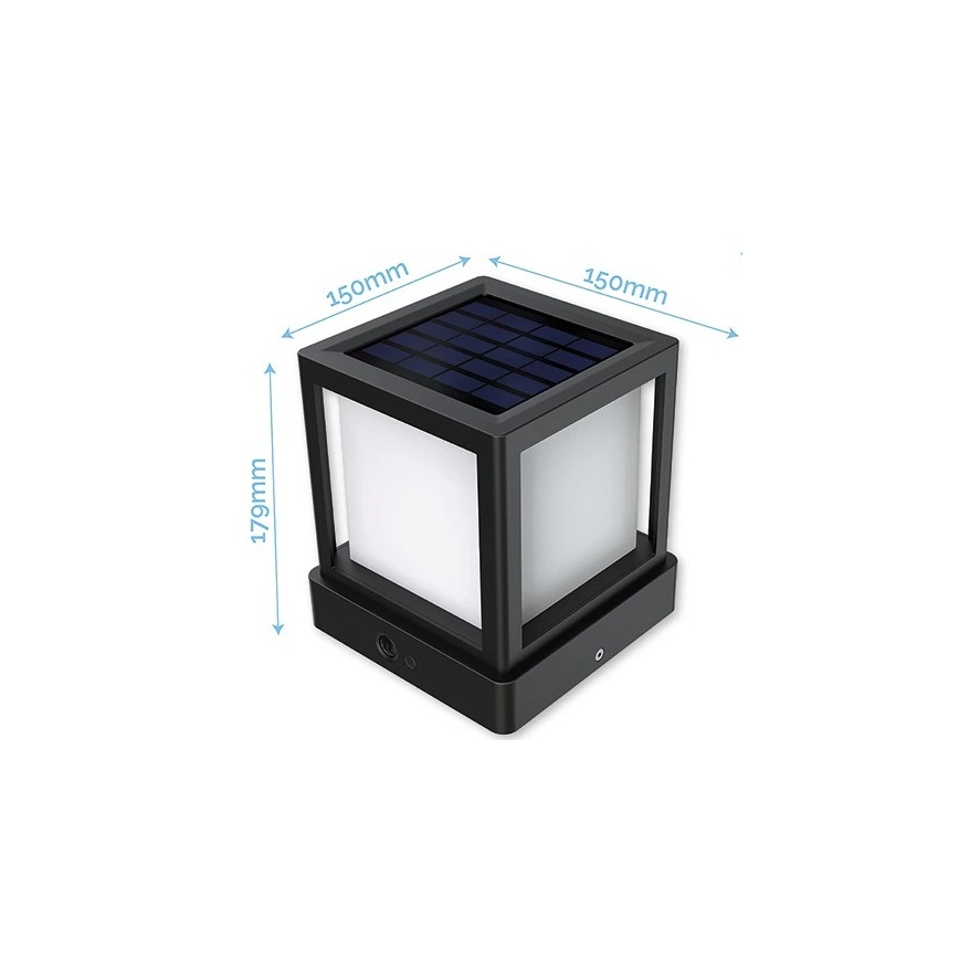 Viking - Lampe solaire LED avec capteur LED/1,4W/3,7V IP54 4000K 2000 mAh