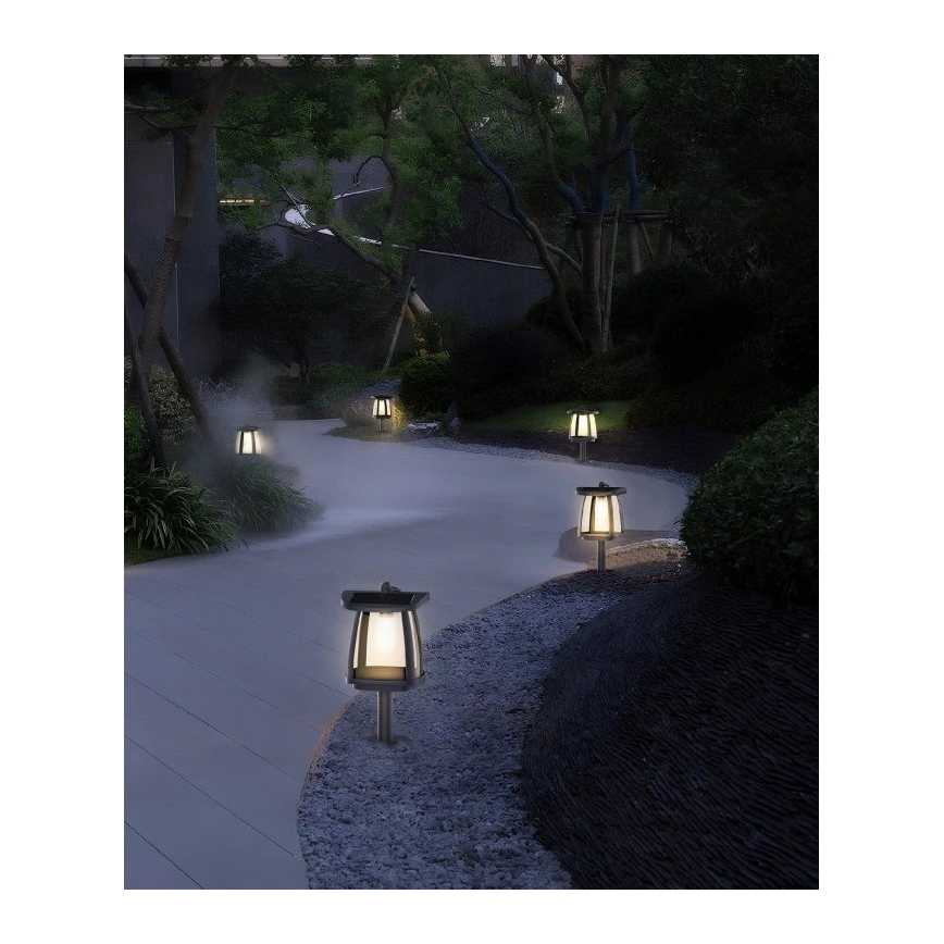 Viking - Lampe solaire LED avec capteur LED/2W/3,7V IP54 4000K 2000 mAh