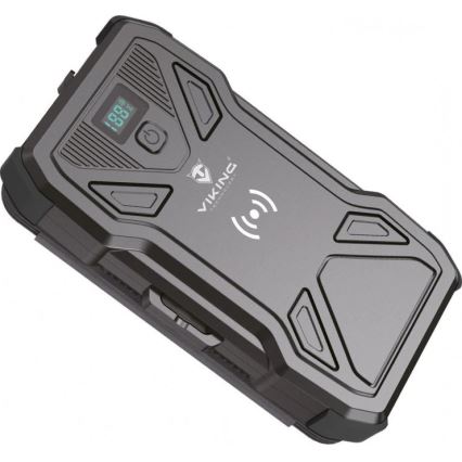 Viking - Batterie externe avec lampe torche LED intégrée, recharge sans fil et panneau solaire, Power Delivery 22,5 W / 20 000 mAh