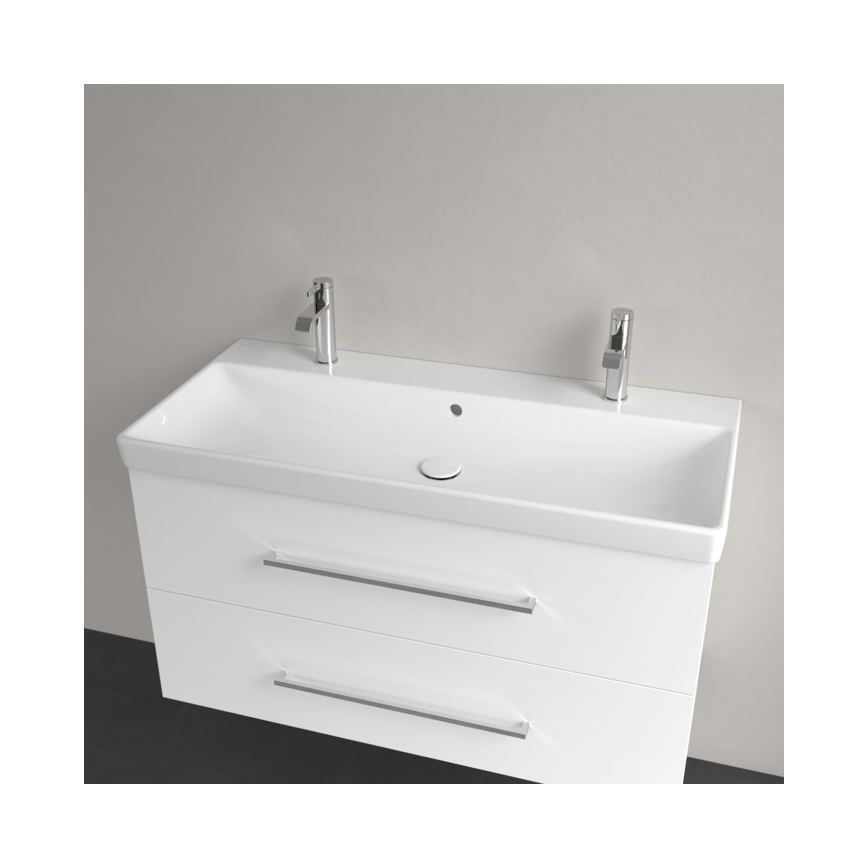 Villeroy & Boch 4156A401 - Lavabo mural AVENTO 100x47 cm céramique/blanc