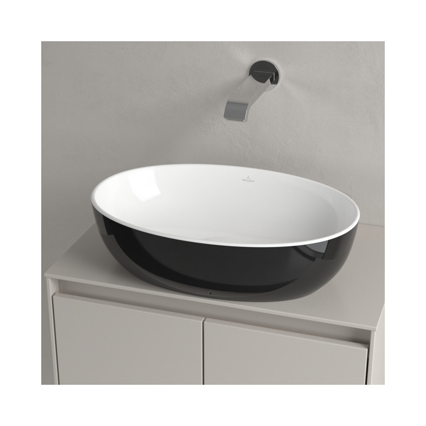 Villeroy & Boch 438848BCT8 - Lavabo encastré ARTIS 48 x 32,5 cm céramique/noir