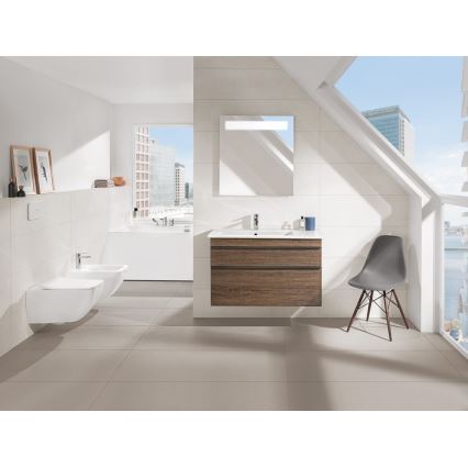 Villeroy & Boch 4611RL01 - WC suspendu avec abattant SoftClose VENTICELLO, céramique/blanc