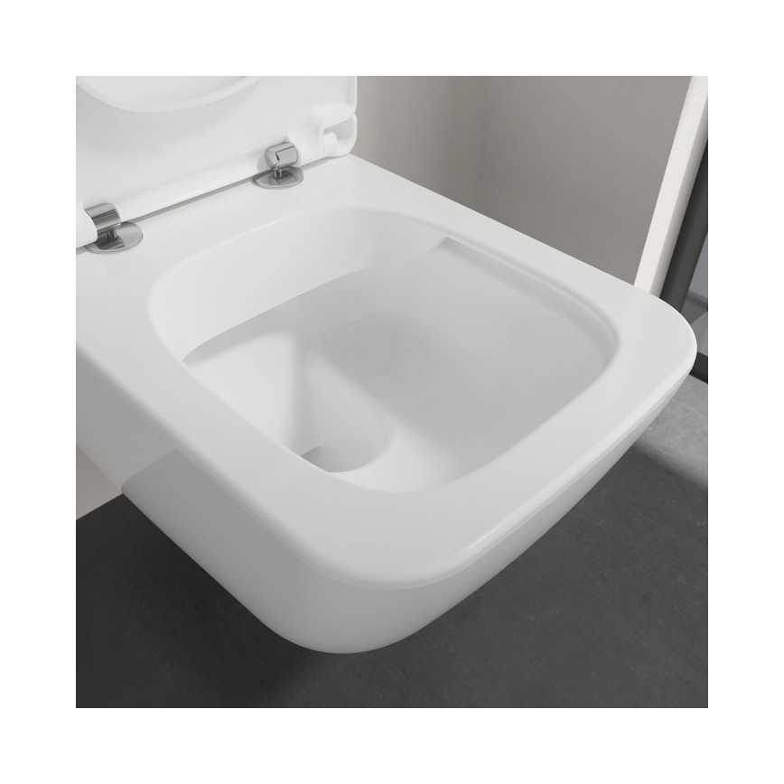 Villeroy & Boch 4611RLR1 - WC suspendu avec abattant SoftClose VENTICELLO céramique/blanc