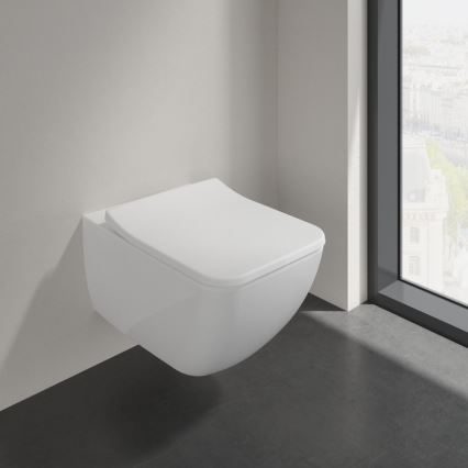 Villeroy & Boch 4611RS01 - WC suspendu avec abattant SoftClose VENTICELLO céramique/blanc