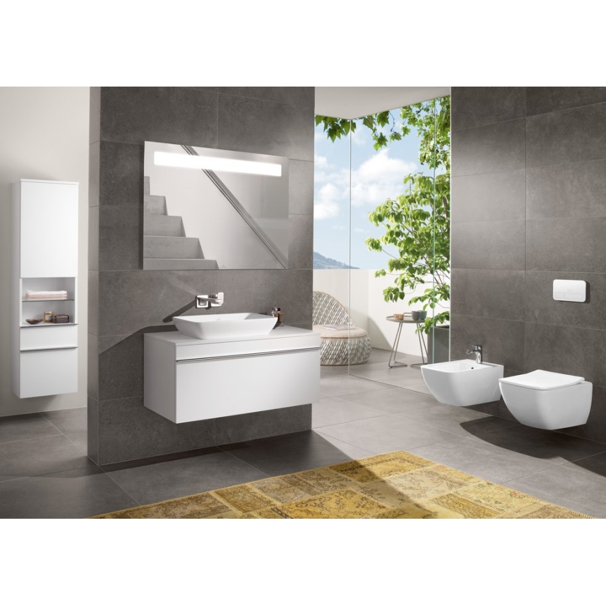 Villeroy & Boch 4611RS01 - WC suspendu avec abattant SoftClose VENTICELLO céramique/blanc
