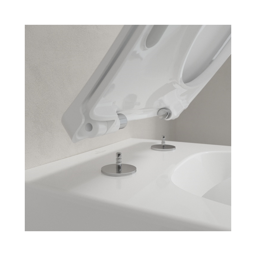 Villeroy & Boch 4611RSR1 - WC suspendu avec abattant SoftClose VENTICELLO céramique/blanc
