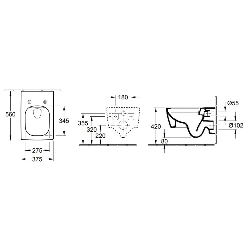 Villeroy & Boch 4633R001 - WC suspendu MEMENTO en céramique/blanc