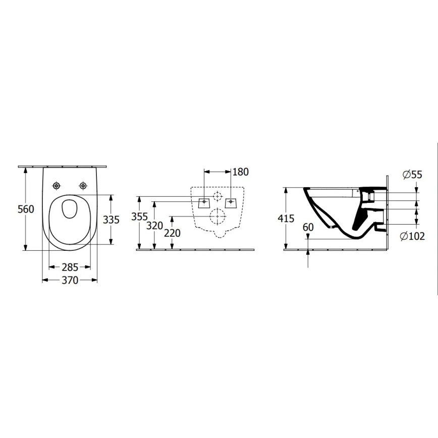 Villeroy & Boch 4670T0T2 - WC suspendu SUBWAY 3.0 céramique/blanc