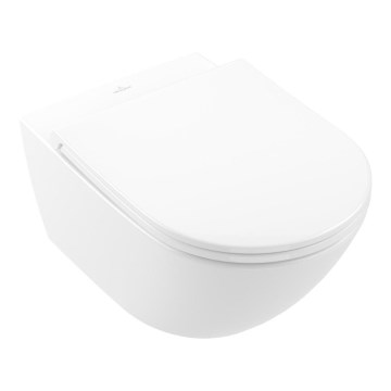 Villeroy & Boch 4670T901 - WC suspendu avec abattant SoftClose SUBWAY 3.0 céramique/blanc