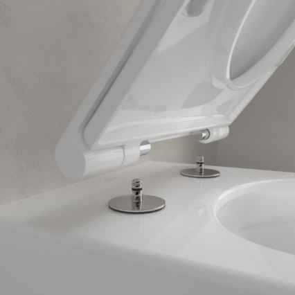 Villeroy & Boch 4670T9R1 - WC suspendu SUBWAY 3.0 en céramique avec abattant à fermeture douce SoftClose, blanc