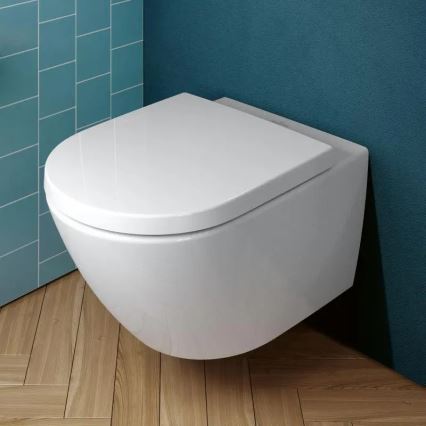Villeroy & Boch 4670TS01 - Cuvette suspendue avec abattant SoftClose SUBWAY 3.0 céramique/blanc