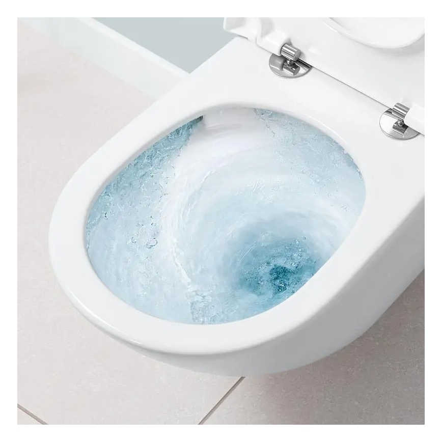 Villeroy & Boch 4670TS01 - Cuvette suspendue avec abattant SoftClose SUBWAY 3.0 céramique/blanc