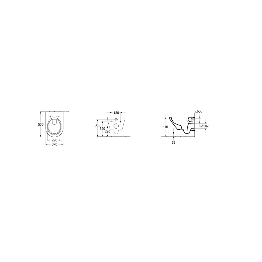 Villeroy & Boch 4694C001 - WC suspendu ARCHITECTURA céramique/blanc