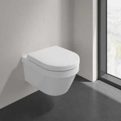Villeroy & Boch 4694HR01 - WC suspendu avec abattant SoftClose ARCHITECTURA céramique/blanc