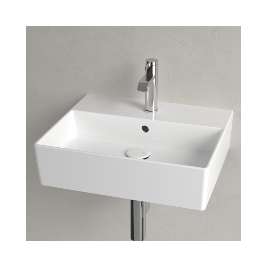 Villeroy & Boch 4A225G01 - Lavabo suspendu/à poser sur plan MEMENTO 50x42cm céramique/blanc