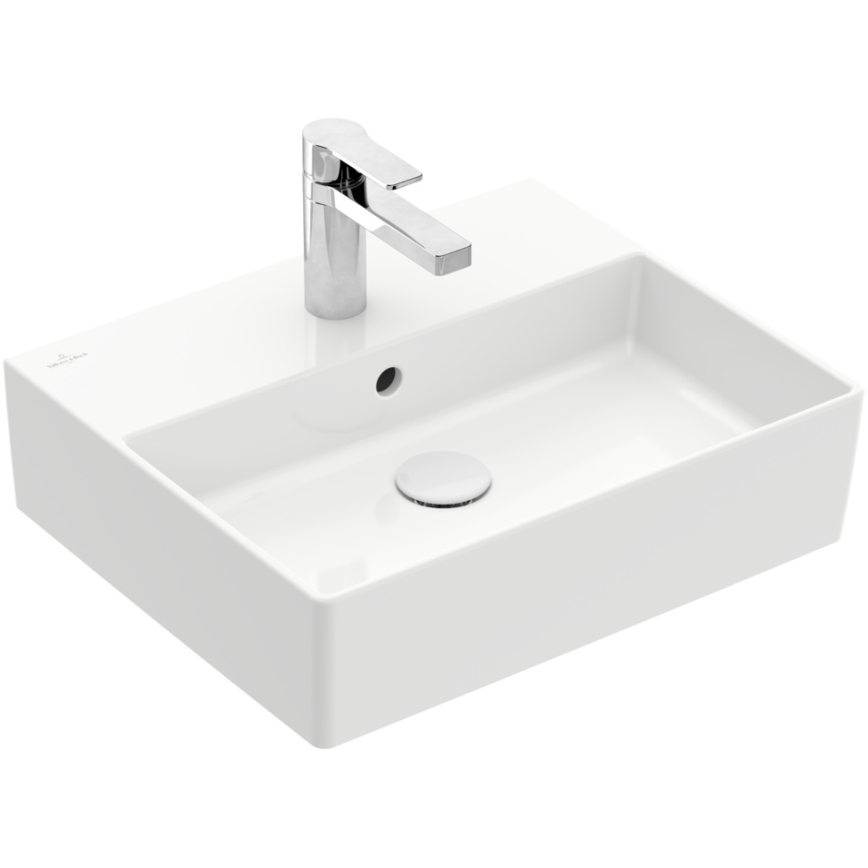 Villeroy & Boch 4A225G01 - Lavabo suspendu/à poser sur plan MEMENTO 50x42cm céramique/blanc