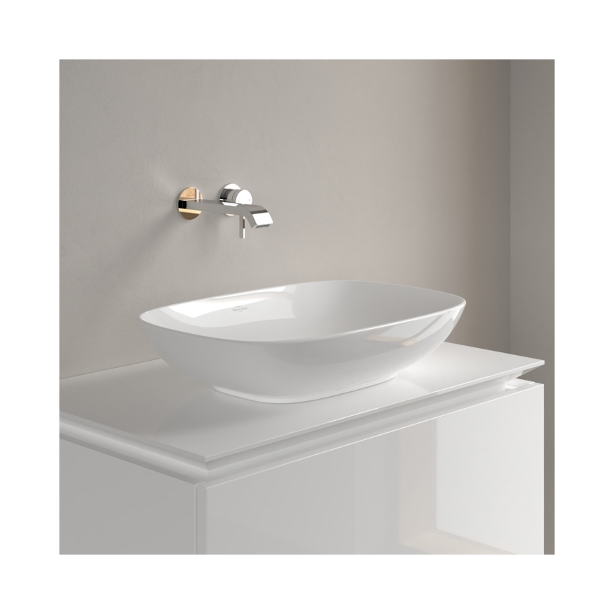 Villeroy & Boch 4A490101 - Lavabo à poser sur plan LOOP&FRIENDS 56x38 cm céramique/blanc