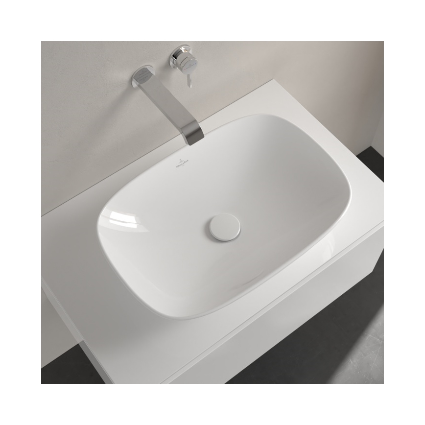 Villeroy & Boch 4A490101 - Lavabo à poser sur plan LOOP&FRIENDS 56x38 cm céramique/blanc