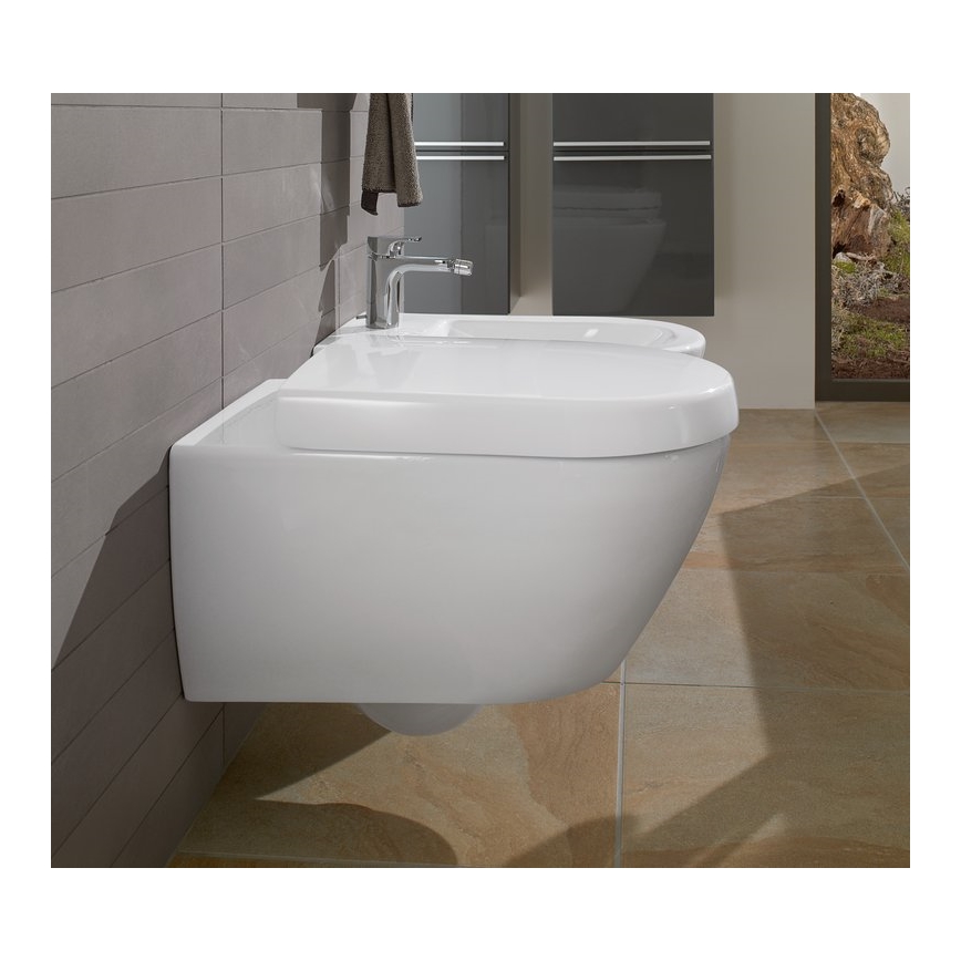Villeroy & Boch 540000R1 - Bidet suspendu SUBWAY 2.0 37 x 56,5 cm céramique/blanc
