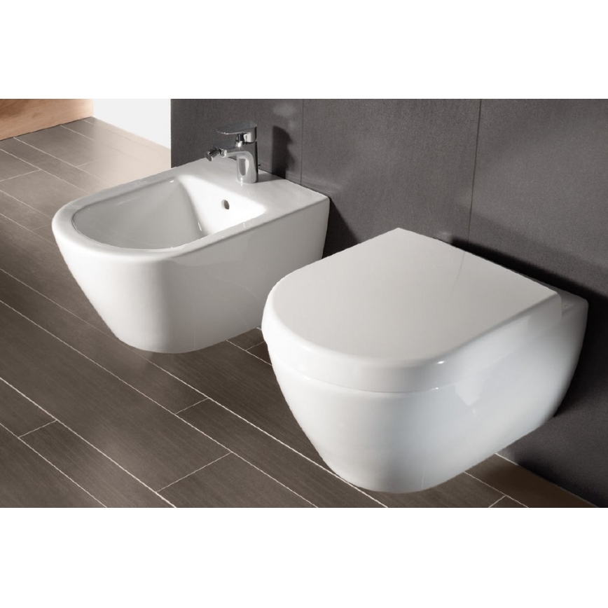 Villeroy & Boch 540000R1 - Bidet suspendu SUBWAY 2.0 37 x 56,5 cm céramique/blanc