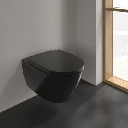 Villeroy & Boch 5614R0R7 - WC suspendu SUBWAY en céramique/noir