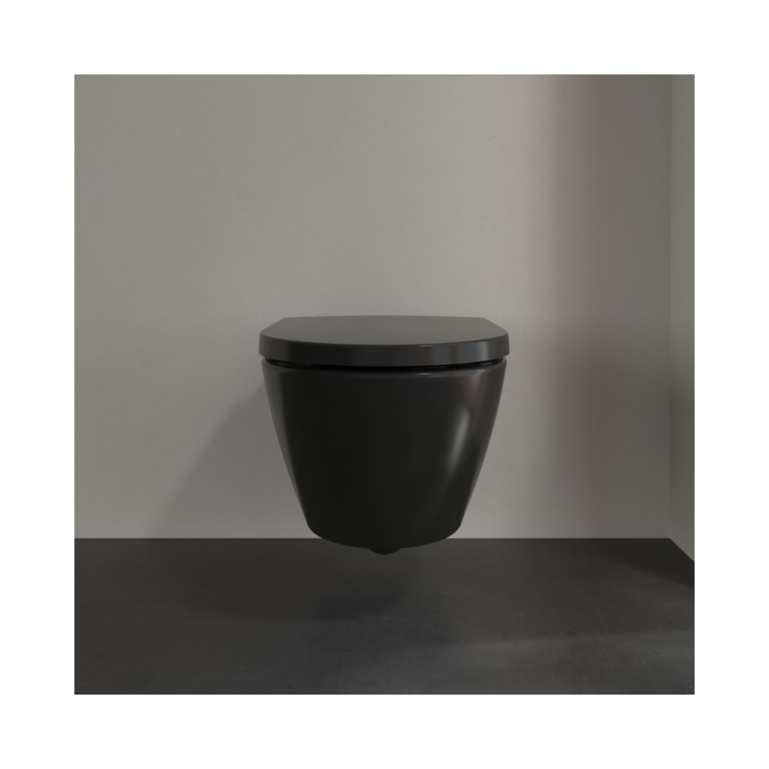 Villeroy & Boch 5614R0R7 - WC suspendu SUBWAY en céramique/noir