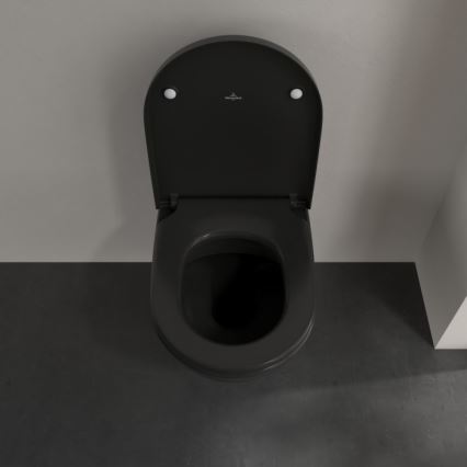 Villeroy & Boch 5614R0R7 - WC suspendu SUBWAY en céramique/noir