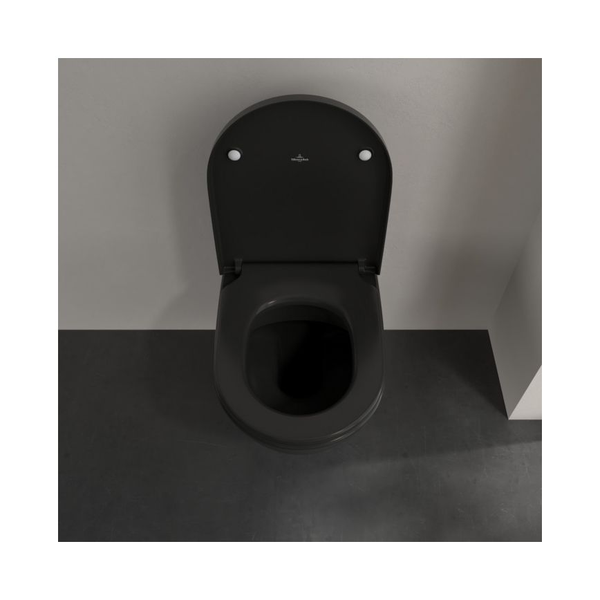 Villeroy & Boch 5614R0R7 - WC suspendu SUBWAY en céramique/noir