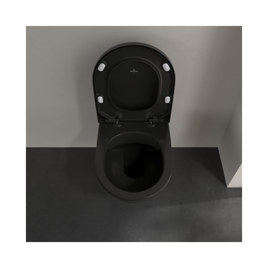 Villeroy & Boch 5614R0R7 - WC suspendu SUBWAY en céramique/noir