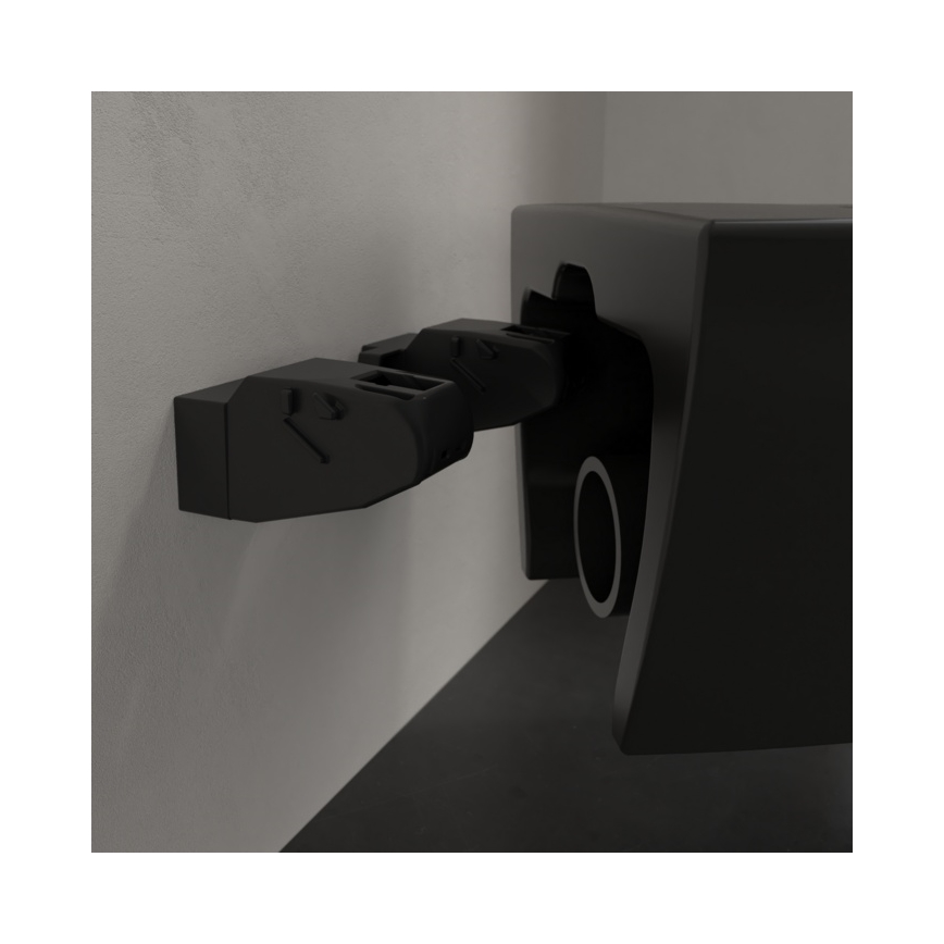 Villeroy & Boch 5614R0R7 - WC suspendu SUBWAY en céramique/noir