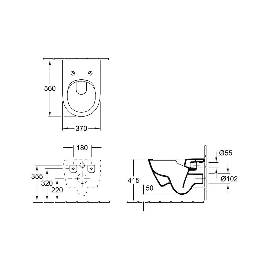 Villeroy & Boch 5614R201 - WC suspendu avec abattant SoftClose SUBWAY 2.0 céramique/blanc