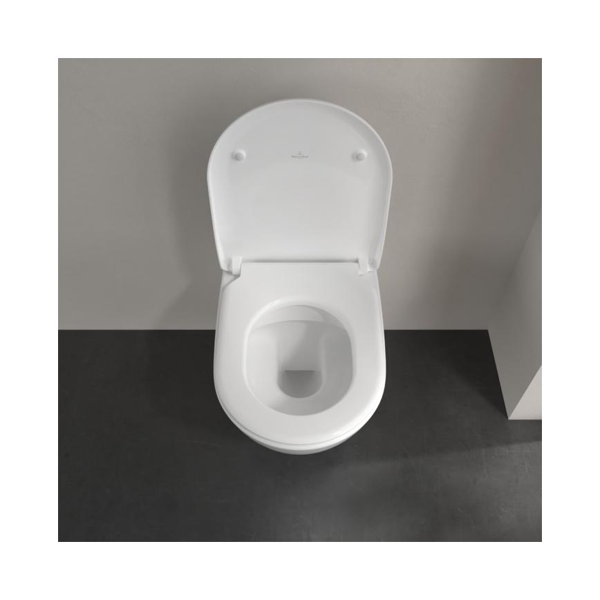 Villeroy & Boch 5614R2R1 - WC suspendu avec abattant SoftClose SUBWAY 2.0 céramique/blanc