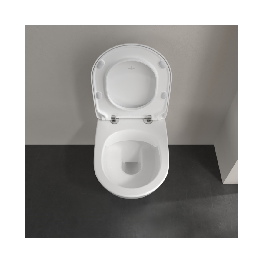 Villeroy & Boch 5614R2R1 - WC suspendu avec abattant SoftClose SUBWAY 2.0 céramique/blanc