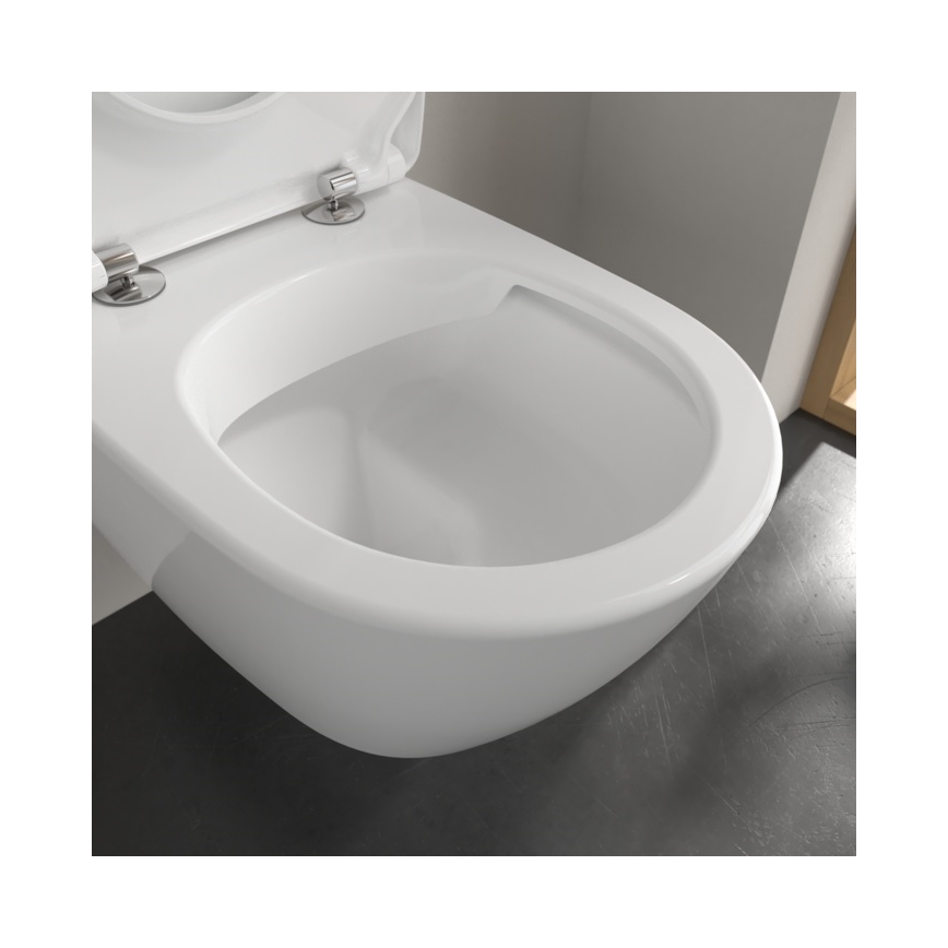 Villeroy & Boch 5614R2R1 - WC suspendu avec abattant SoftClose SUBWAY 2.0 céramique/blanc