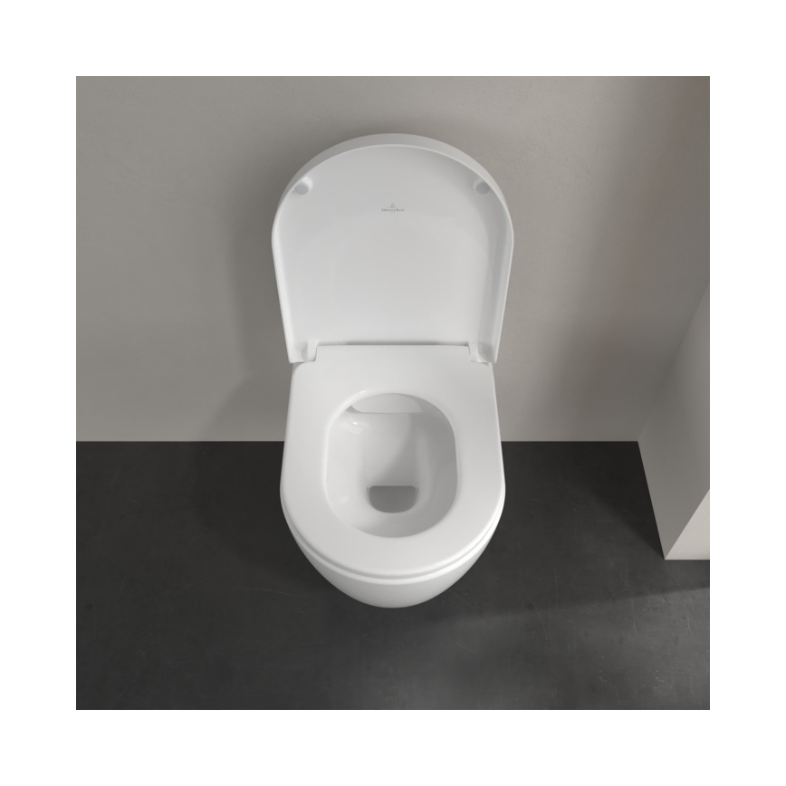 Villeroy & Boch 5656HR01 - WC suspendu avec abattant SoftClose AVENTO céramique/blanc