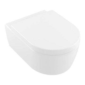 Villeroy & Boch 5656HRR1 - WC suspendu avec abattant SoftClose AVENTO céramique/blanc