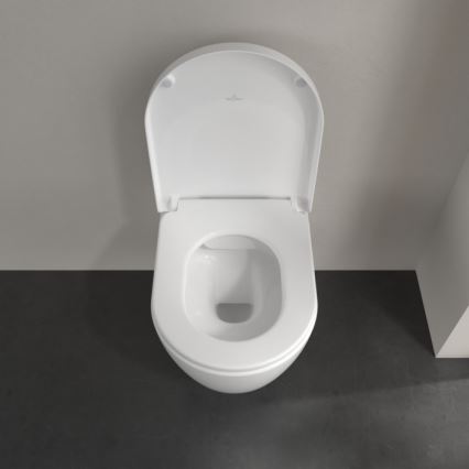 Villeroy & Boch 5656HRR1 - WC suspendu avec abattant SoftClose AVENTO céramique/blanc