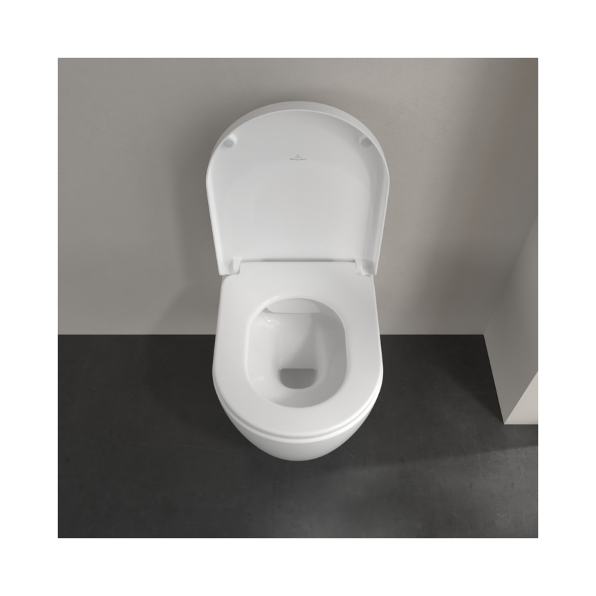 Villeroy & Boch 5656HRR1 - WC suspendu avec abattant SoftClose AVENTO céramique/blanc