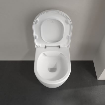 Villeroy & Boch 5656HRRW - WC suspendu avec abattant SoftClose AVENTO céramique/blanc