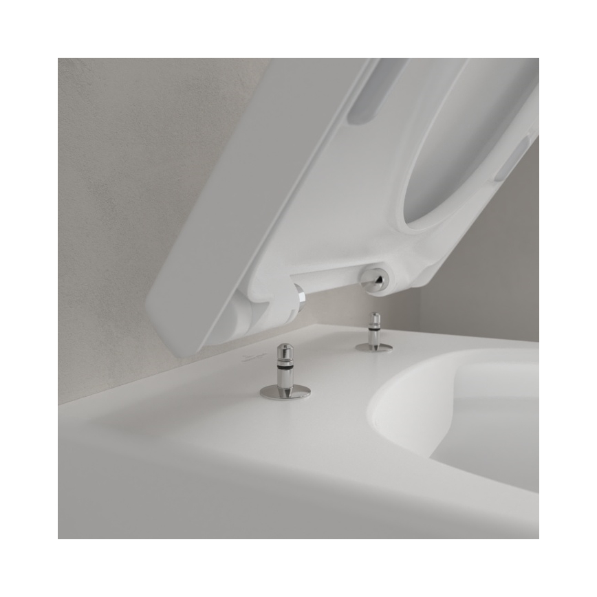 Villeroy & Boch 5656HRRW - WC suspendu avec abattant SoftClose AVENTO céramique/blanc