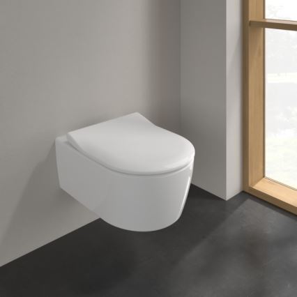 Villeroy & Boch 5656RSR1 - WC suspendu AVENTO avec abattant SoftClose, céramique/blanc