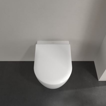 Villeroy & Boch 5656RSR1 - WC suspendu AVENTO avec abattant SoftClose, céramique/blanc