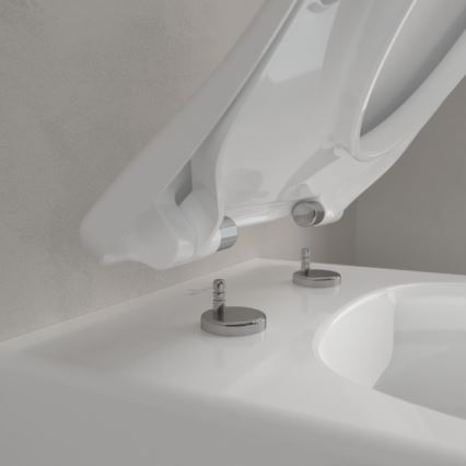 Villeroy & Boch 5656RSR1 - WC suspendu AVENTO avec abattant SoftClose, céramique/blanc