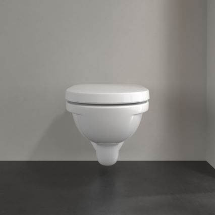 Villeroy & Boch 5660H101 - WC suspendu O.NOVO en céramique avec abattant, blanc