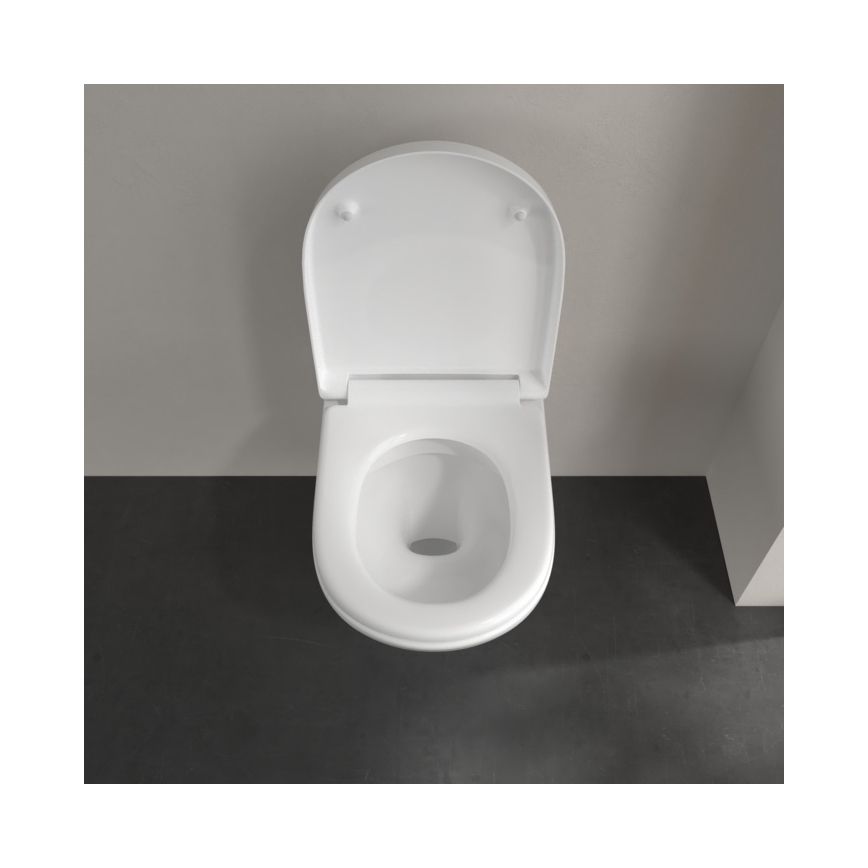 Villeroy & Boch 5660HR01 - WC suspendu avec abattant SoftClose O.NOVO céramique/blanc